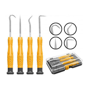 Ingco 4Pcs Pick and Hook Set HKPHS0401 - Drill Pak