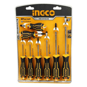 Ingco 8 Pcs screwdriver set HKSD0828 - Drill Pak