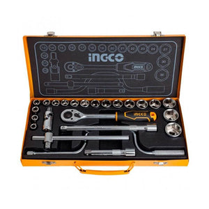 Ingco 24Pcs 1/2" socket set HKTS0243 - Drill Pak