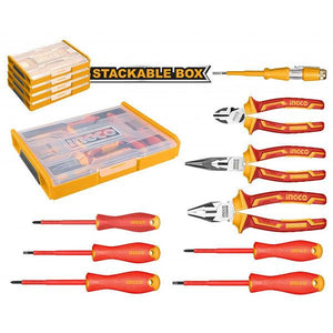 Ingco 9 Pcs Insulated hand tools set HKTV01H091 - Drill Pak