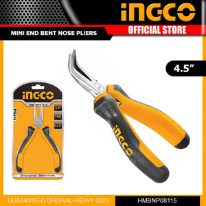 Ingco Mini bent nose pliers 4.5" HMBNP08115 - Drill Pak