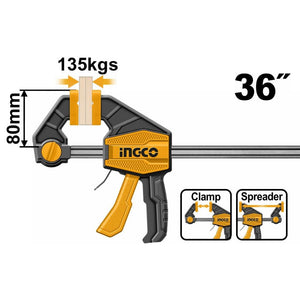 Ingco Quick bar clamps 80x900mm HQBC36803 - Drill Pak