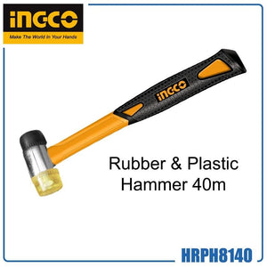 Ingco Rubber and plastic hammer 40mm HRPH8140 - Drill Pak