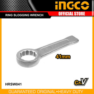 Ingco Ring slogging wrench 41x230mm HRSW041 - Drill Pak