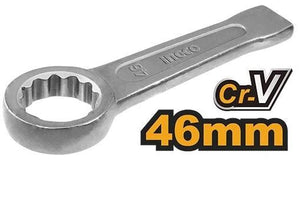 Ingco Ring slogging wrench 46x240mm HRSW046 - Drill Pak