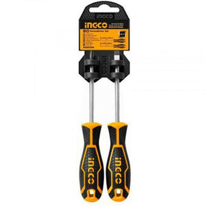 Ingco 2Pcs go-through screwdriver set HSGT280208 - Drill Pak