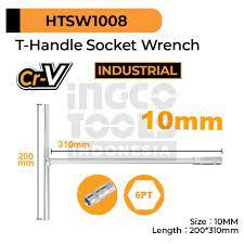 Ingco T-Handle socket wrench 10mm HTSW1008 - Drill Pak