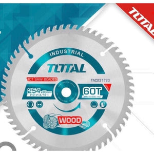 Total TCT saw blade 254mm 10" 60T TAC231723 - Drill Pak