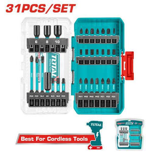 Total 31 Pcs impact screwdriver bits set TACSDL11306 - Drill Pak