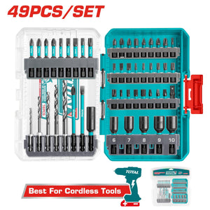 Total 49 Pcs impact screwdriver bits set TACSDL24906 - Drill Pak