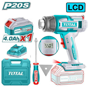 Total Cordless heat gun 20V TBLI20035 - Drill Pak