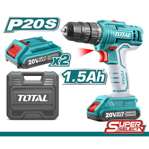 Total Lithium-Ion cordless drill 20V 45NM 10mm TDLI20012 - Drill Pak