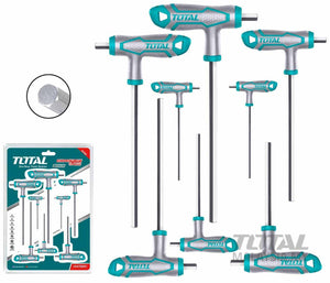 Total 8 Pcs T-handle hex wrench set THHW8081 - Drill Pak