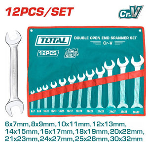 Total 12 Pcs double open end spanner set
 THT1023121 - Drill Pak