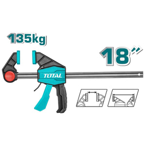 Total Quick bar clamps 80X450mm THT1346801 - Drill Pak