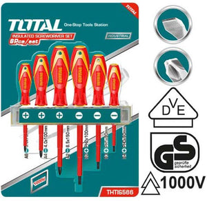 Total 6 Pcs insulated screwdriver set THTIS566 - Drill Pak