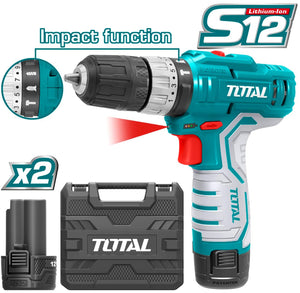 Total Lithium-Ion impact drill 12V TIDLI1232 - Drill Pak