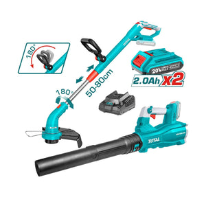 Total Lithium-ion grass trimmer and blower combo kit 20V TOSLI23024 - Drill Pak