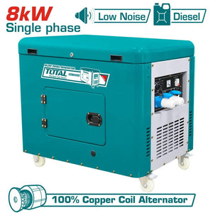 Total Silent diesel generator 8.0KW TP280001 - Drill Pak