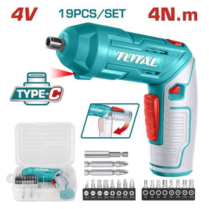 Total Cordless screwdriver 4V TSDLI0442 - Drill Pak