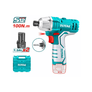 Total TIRLI1201 Lithium-Ion Impact Driver Drill - Drill Pak