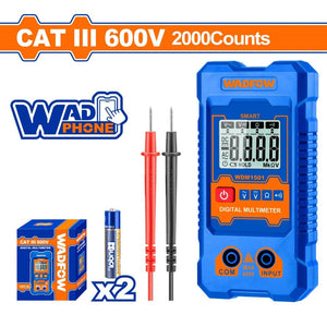 WADFOW Digital multimeter 2000 Counts WDM1501 - Drill Pak