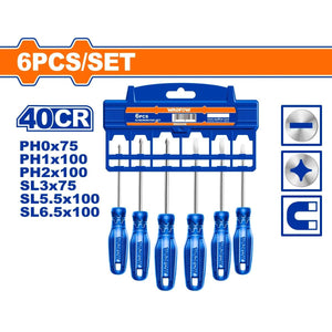 WADFOW 6 Pcs screwdriver set WSS2206 - Drill Pak