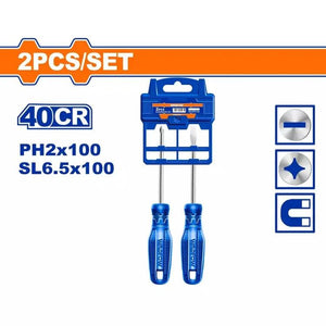 WADFOW 2 Pcs screwdriver set WSS2302 - Drill Pak