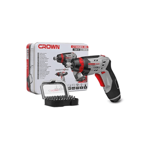 Crown Cordless Screw Driver Rotatetable Handle 3.6V 6.35mm 200rpm 3.5Nm 1.5Ah - Drill Pak