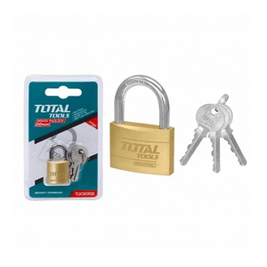 Total Heavy duty brass padlock 84g TLK32302 - Drill Pak