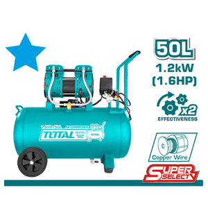 Total Air compressor 1200W 50L TCS1120508 - Drill Pak