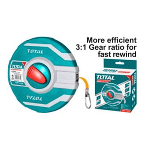 Total Fibreglass measuring tape 20M X 12.5mm TMTF12206 - Drill Pak