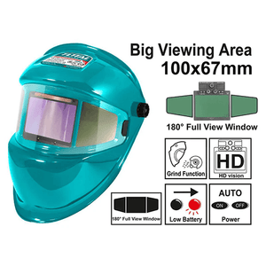 Total Auto Darkening Welding Helmet 100x67mm TSP9103 - Drill Pak