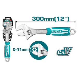 Total Adjustable wrench 12" THT101126 - Drill Pak