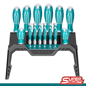 Total 14 Pcs screwdriver and precision screwdriver set THT250614 - Drill Pak