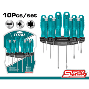 Total 10 Pcs screwdriver and precision screwdriver set THTDC251001 - Drill Pak