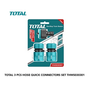 Total 3 pcs Hose quick connectors set THWS030301 - Drill Pak